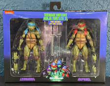 NECA TMNT II 2 The Secret of the Ooze  1991 Movie  Leonardo & Raphael 2-Pack