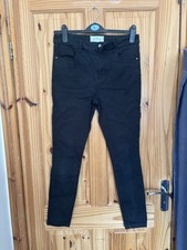 Black Fat Face Skinny Jeans Uk Size 10 Great Condition