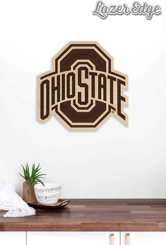 LazerEdge Ohio State Buckeyes Wooden Wall Art–College Decor -ManCave Christmas