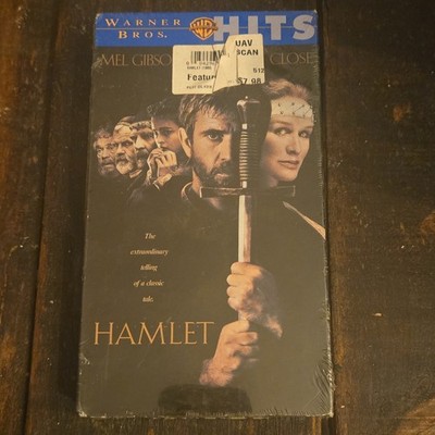 Warner Bros. Hits Hamlet VHS NTSC Mel Gibson Glenn Close Drama Period/Historical