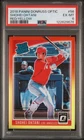 2018 Panini Donruss Optic Dodgers Angels #56 Shohei Ohtani Red Yellow RC PSA 6