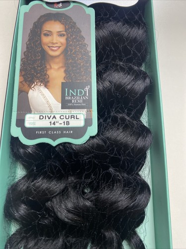 Tejido de cabello Remi INDI BRAZILIAN_DIVA RIZO_14”_#1B - Imagen 2 de 3