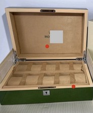 Watch Box Ten Watches Wood Brand New, green luxury Watch Display Case