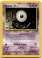 Unown [U] 51/75 Uncommon Neo Discovery Pokemon Unlimited Damaged on eBay