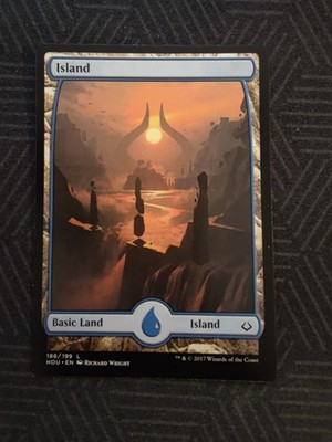 mtg island full art 186 hour of devastation