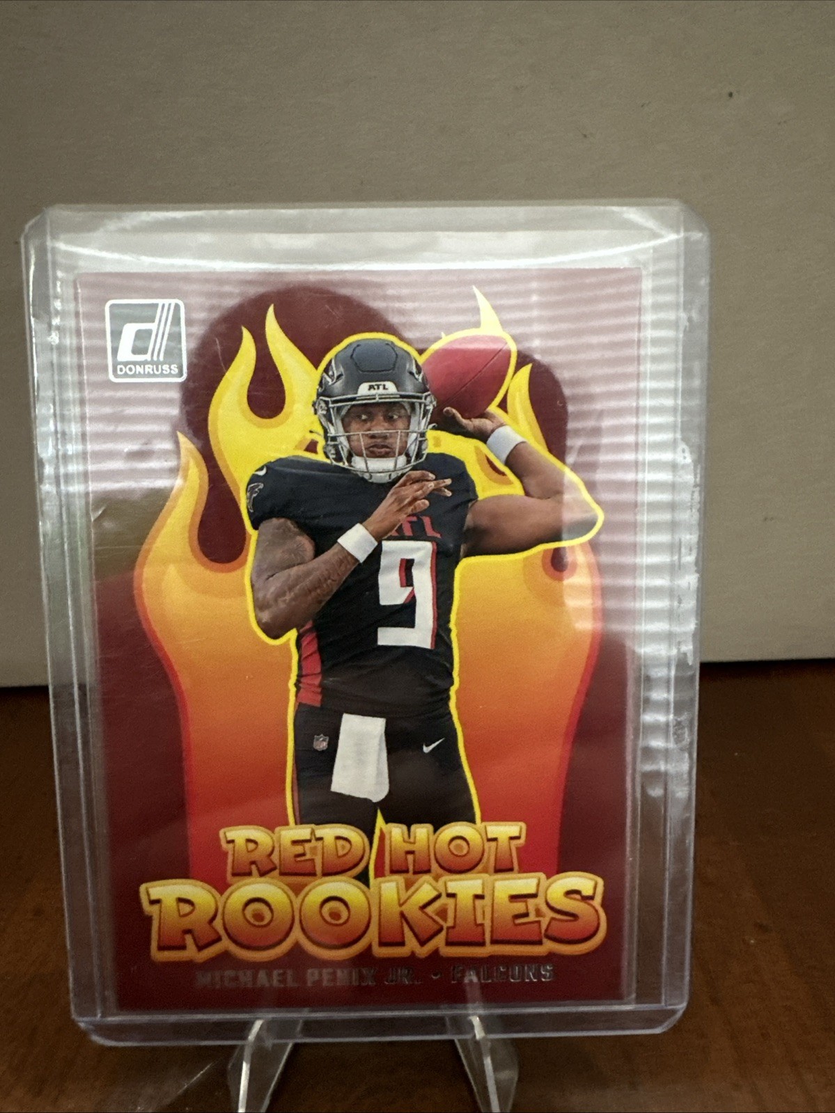 2024 Panini Donruss Football Michael Penix Jr. Red Hot Rookies Insert #RHR-MPJ