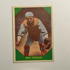 1960 Fleer Ray Schalk  #56 Baseball Greats