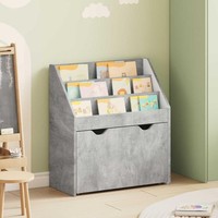 Kinderregal Betongrau 60 X 29,5 X 69 Cm Holzwerkstoff
