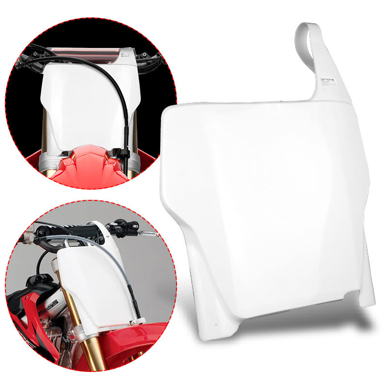 Dirt Bike Number Plate 29.63 Acerbis Front Number Plate White For