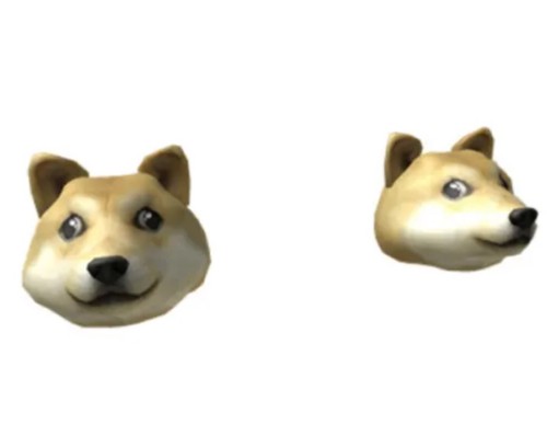 Roblox Toy Code Doge Row Rare Headrow Sent By Messages Series 4 Meme Accessory - Picture 2 of 2