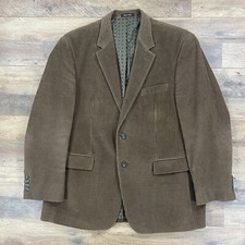 Lauren Ralph Lauren Blazer Mens 46R Brown Corduroy Sport Coat Suit Jacket