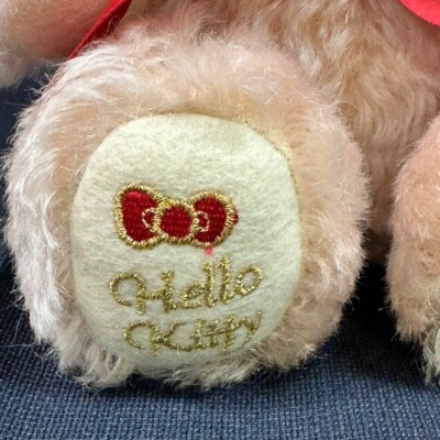Steiff x Sanrio Plush Toy Hello Kitty Pink Bare 40th Anniversary