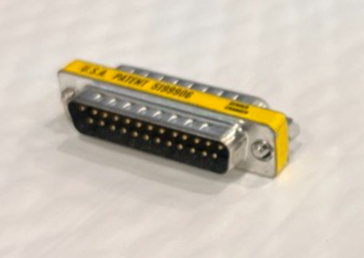 5 Pack - DB25 25-Pin Serial D-SUB Male to Male Gender Changer Coupler Adapter
