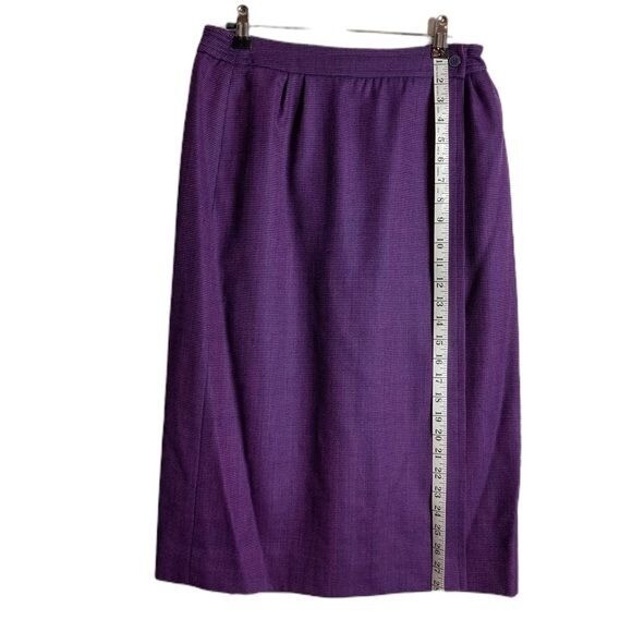 Vintage 70s-80s Schrader Separates Wool Skirt Sui… - image 16