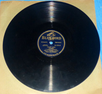 Marie-Therese Lenoir - Frenesi & C'est Vrai / Bluebird Rare 78
