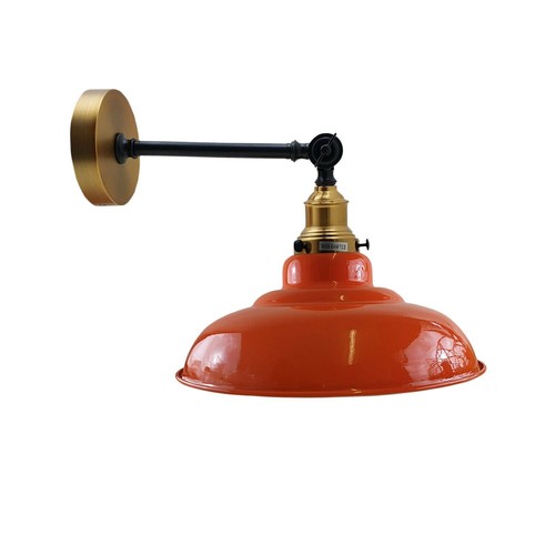 LED Wall Light Metal Light Curved Shade Wall Sconces Indoor E27 Fitting Fixture - Picture 10 of 26