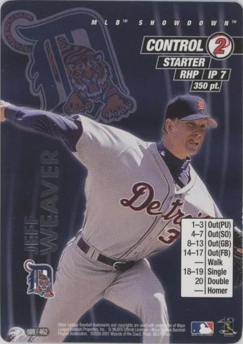 2001 MLB Showdown - Jeff Weaver #169 - 1 of 1