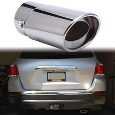 For Toyota Highlander Stainless Steel Chrome Rear Exhaust Pipe Tail Muffler Tip