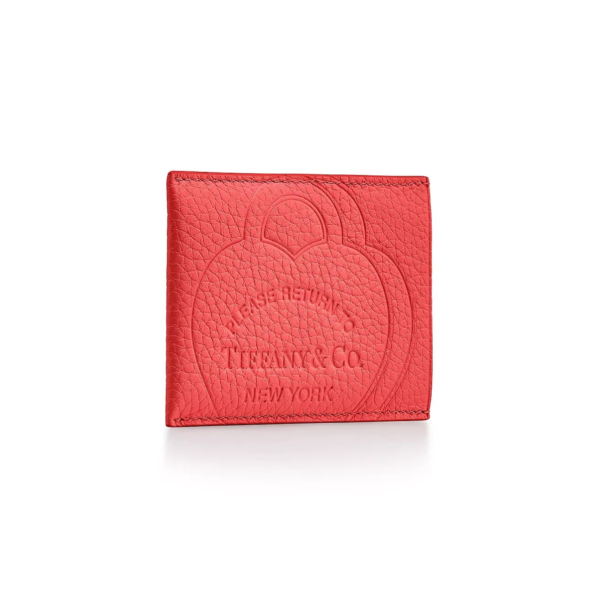 Tiffany & Co. Return to Tiffany™ Card Case Hibiscus Red Leather