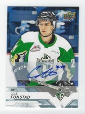 2018-19 Upper Deck CHL #36 Cole Fonstad autograph