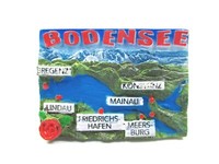 Bodensee Mainau Meersburg Bregenz Lindau Poly Magnet Germany Souvenir Mit Fehler