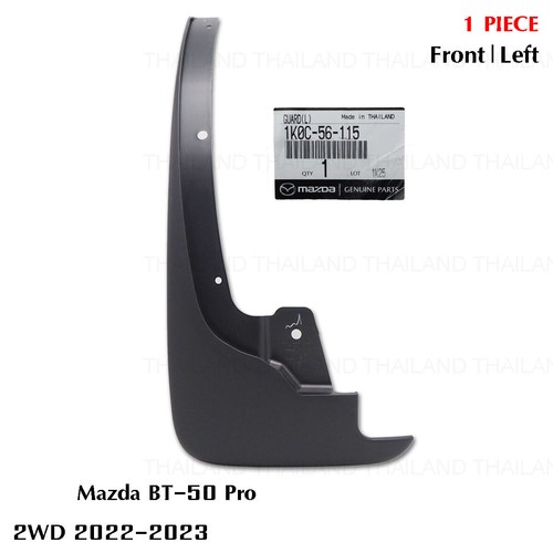 Front Lh Mud Flaps Splash Guard For Mazda BT-50 2WD 4x2 Pick Up 2022 - 2023 - Picture 4 of 9