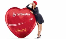 ✈ AIRBERLIN ❤️ Lindt Herz Giveaway Passagier Geschenk airline airways aviation