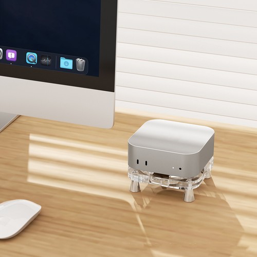 Acrylic Stand For Mac Mini M4/M4Pro, Desktop Anti-Slip Base For Mac Mini 4 - Afbeelding 2 van 7