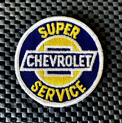 SUPER CHEVROLET SERVICE VINTAGE EMBROIDERED SEW ON ONLY PATCH CHEVY ...