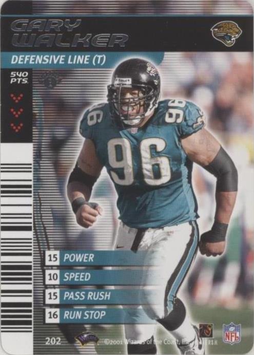 2001-02 NFL Showdown 1st Edition Gary Walker #202 - 1 of 2