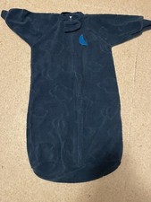Carters Baby Sleep Sack Fleece Pajamas Gown Size 0-9 Months Blue With Moon