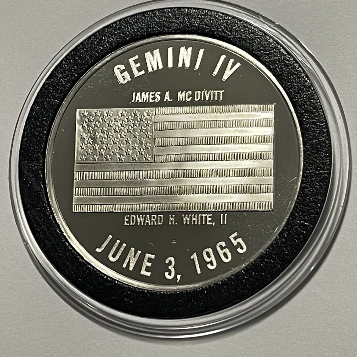 Gemini 4 First American Space Walk Proof Coin 24 Grams Sterling