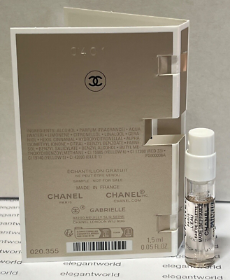 Chanel Gabrielle L'eau Eau De Toilette Sample Spray (0.05 Oz Chanel Gabrielle L'eau Eau De Toilette Sample Spray (0.05 Oz
