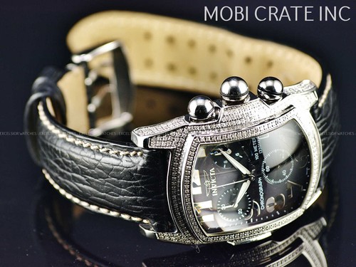 Rare Invicta Men's 4.4ctw Diamond Lupah Swiss ETA Quartz Chrono Shark SS Watch - Picture 5 of 12