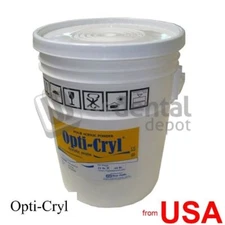 OPTI-CRYL Pour Acrylic Resin 5lb/2.5kg Shade: Light PINK Veined Powder On 116162