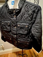 NEW GAP Girl's Quilted Jacket Size Large Plus Black Lightweight US 10-11