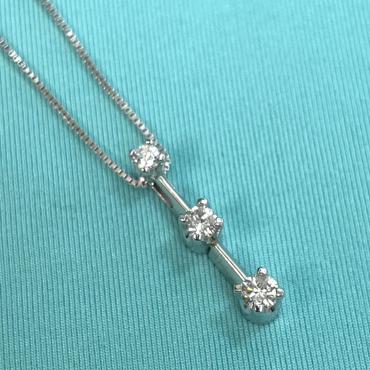 Sapphire Past Present Future Pendant Necklace main image 0
