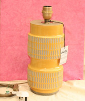 NWT, PACIFIC LIGHTING, LIFESTYLE, STONEWARE LAMP BASE, RETRO STYLE, UNUSED, SHOW