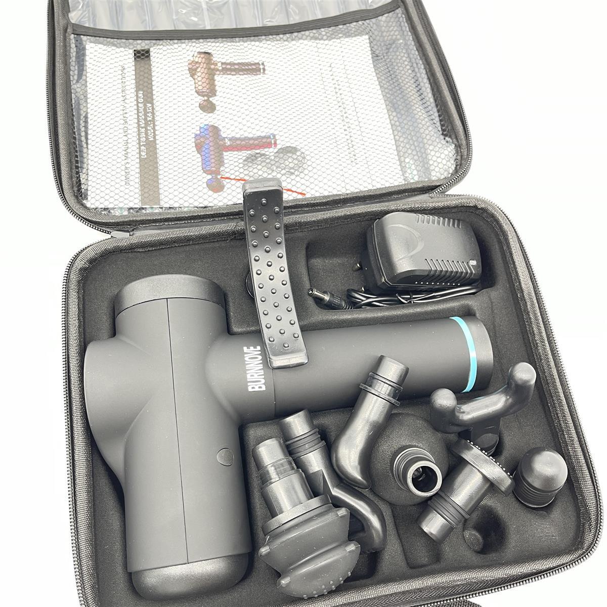 burnnove Massagepistole Massagegerät,Massage Gun, leise Massage Pistole mit 4 Si