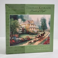 Thomas Kinkade "Sunday at Applehill" Rancher 1000 Pc Ceaco Jigsaw Puzzle Sealed