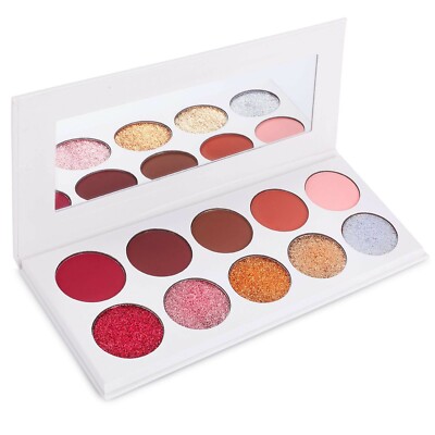 Cleof Cosmetic 10 Shade Autumn Drama Eyeshadow Palette Warm Autumn Tone 53-HITOP