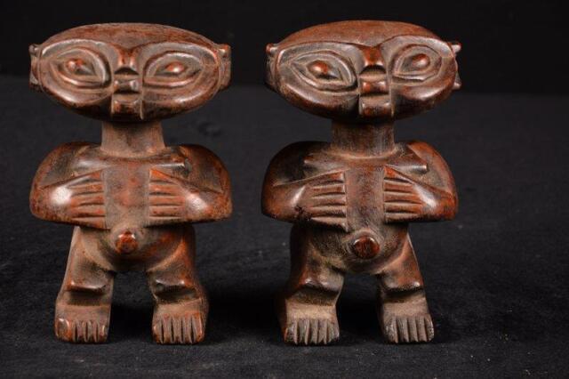 21505 An Authentic African pair Picmic Statue Cameroon