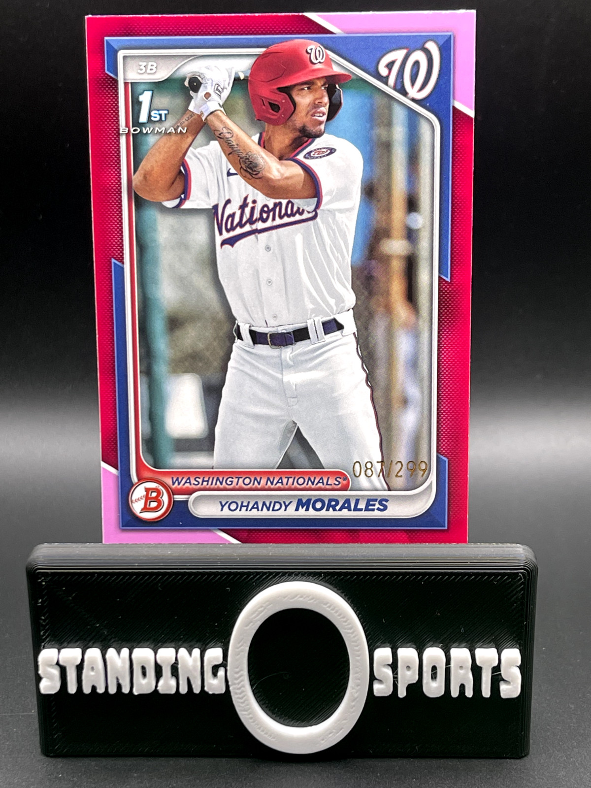 2024 Bowman 1st Yohandy Morales /299 FUCHSIA 1ST #BCP-52 Nationals