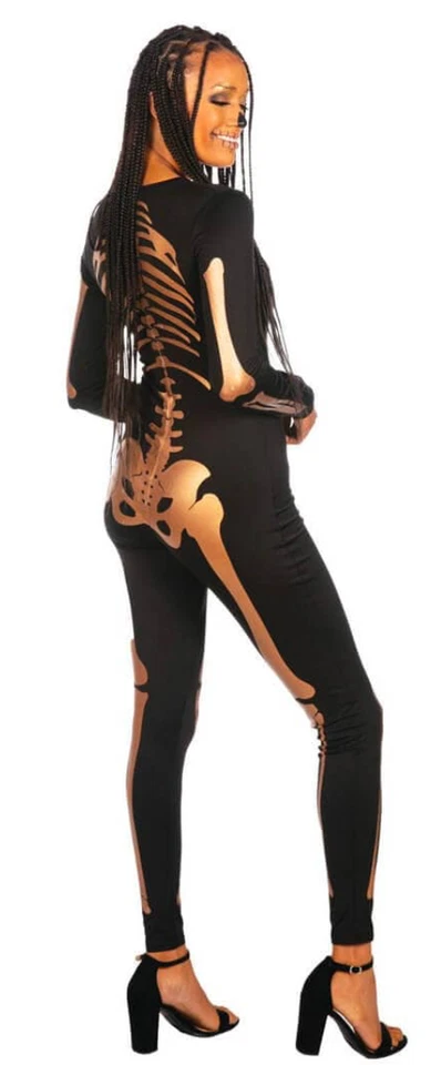 Disfraz de Elfos Tipsy Esqueleto Dorado Talla Grande: 1X Foto 4 de 4