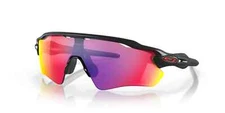 NEW* Oakley RADAR EV PATH Matte Black Red frame PRIZM ROAD lens Sunglass 9208-46