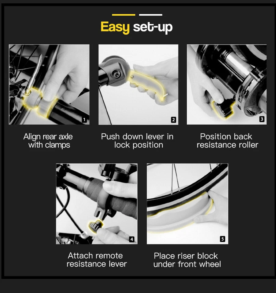 PROFLEX Indoor Bicycle Trainer - Bike Cycling Stationary Magnetic Stand Training - image 4 of 4