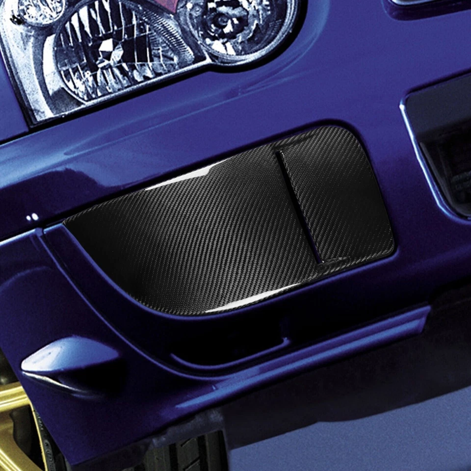 Cubierta de bisel de parachoques de luz antiniebla seca de fibra de carbono para Subaru Impreza WRX STi 2004-05 Foto 3 de 4
