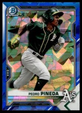 2021 Bowman Chrome Sapphire Pedro Pineda A341 Oakland Athletics #BDC-65