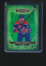 JAMES HAMBLIN 2022-23 UPPER DECK STATURE GREEN PHOTO VARIANT RC PARALLEL 20/66
