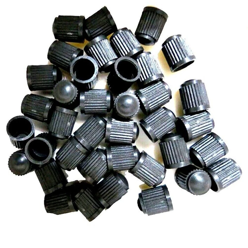 1000PCS Cap black,Universal Plastic Car Motor Tire Valve Stem Caps W/Washer (US) Foto 2 de 4